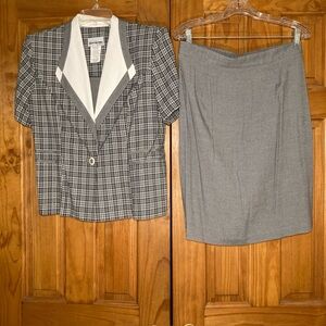 NWOT Vintage Perceptions Petite Career Skirt Set Size 14P